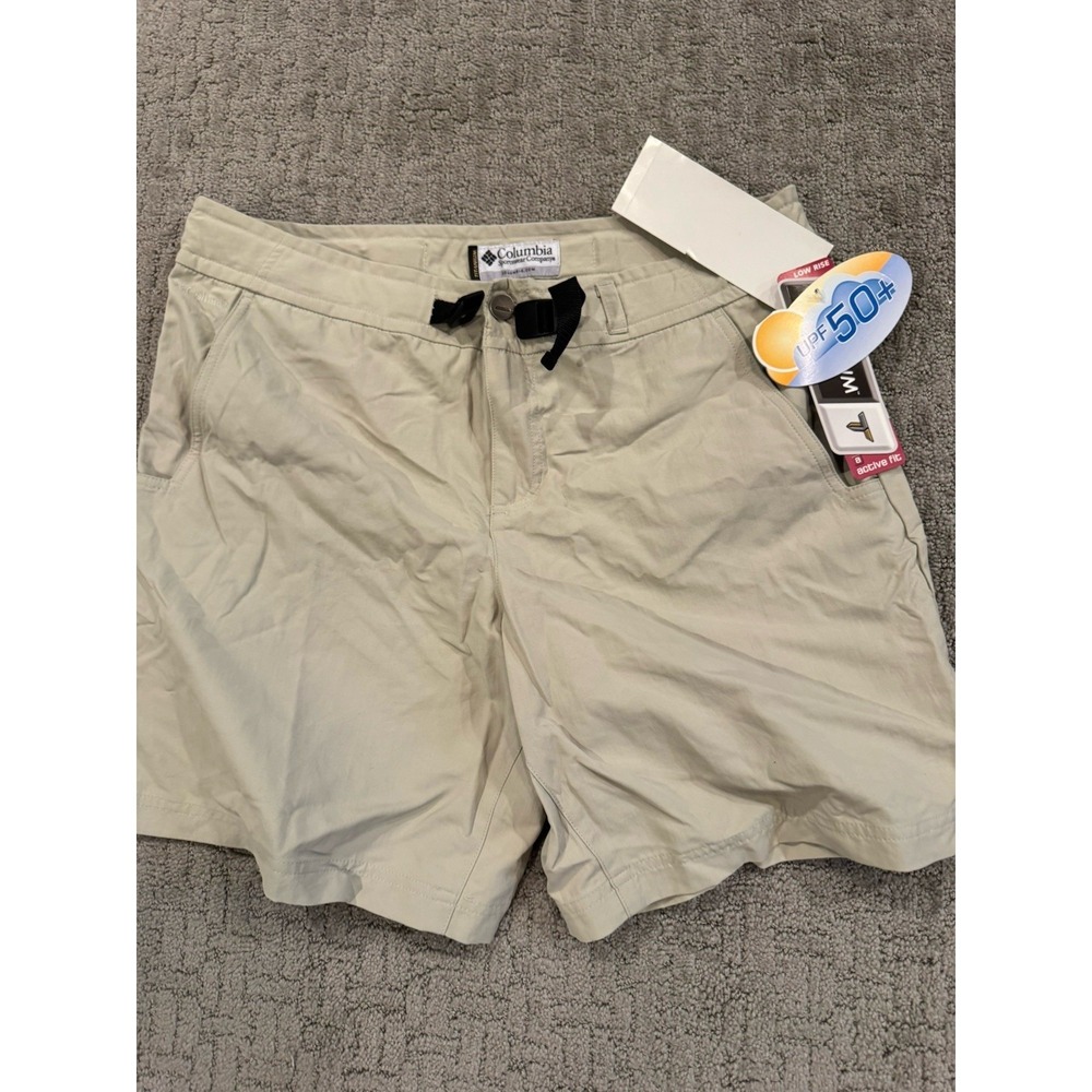 Columbia Women's Belted 14 Tan Omni Dry Venture II  Shorts NWT (S1)